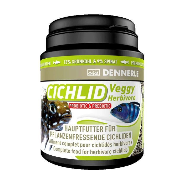 Granulált eledel növényevő sügér számára, Dennerle Veggy Herbivore Granule, 200 ml