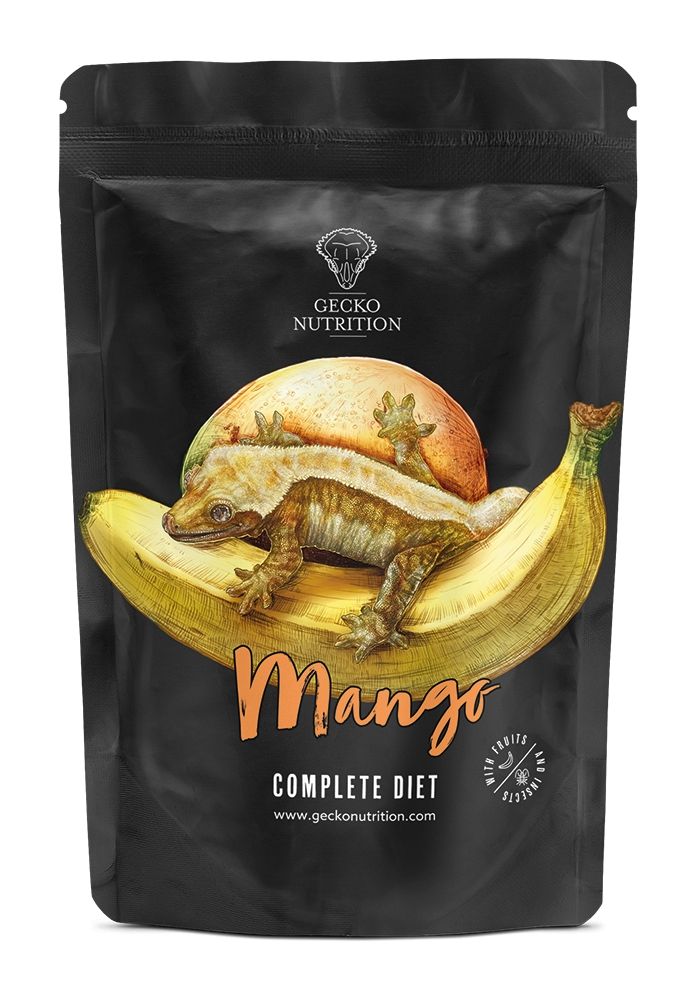 Gecko Nutrition por állagú étel, mangó ízű, újrazárható zacskó, 50 g
