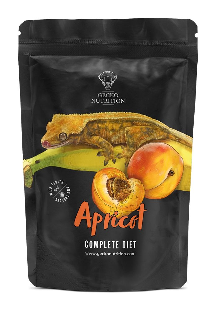Hrana sub forma de pudra pentru gecko, Gecko Nutrition, aroma caise, plic resigilabil, 50 g