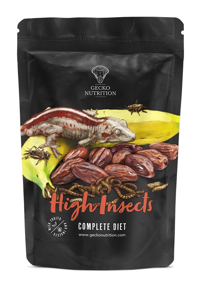 Hrana sub forma de pudra pentru gecko, Gecko Nutrition, aroma insecte, plic resigilabil, 50 g