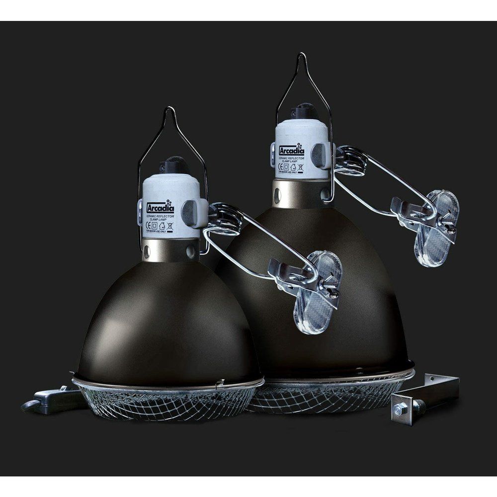 Reflektor lámpa bilincs típusú eszközzel, Arcadia Ceramic Reflector Clamp Lamp Graphite grey, E27, 140 mm