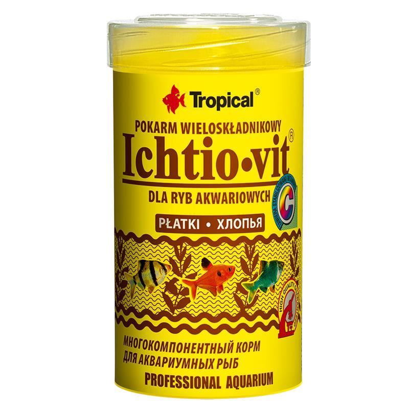 Pehely mindenevő halaknak, Tropical Ichtio-vit, 100ml/20g