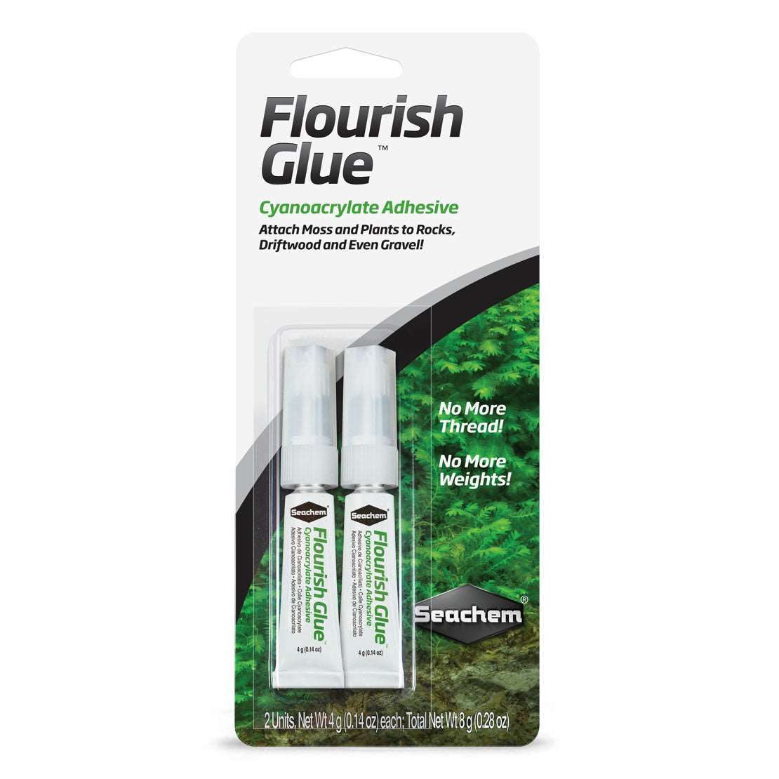 Moha és korall ragasztó, Seachem, Flourish Glue, 2x4 g