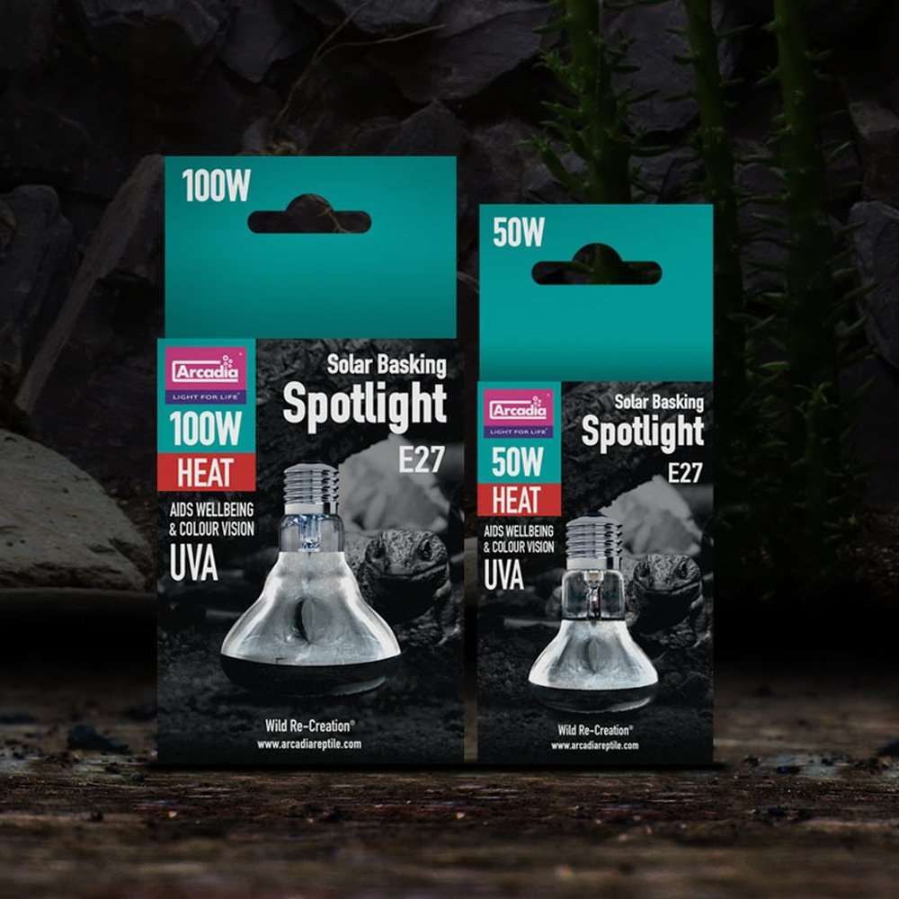 Bec de incalzire pentru reptile, Arcadia Basking Solar Spotlight, 75w