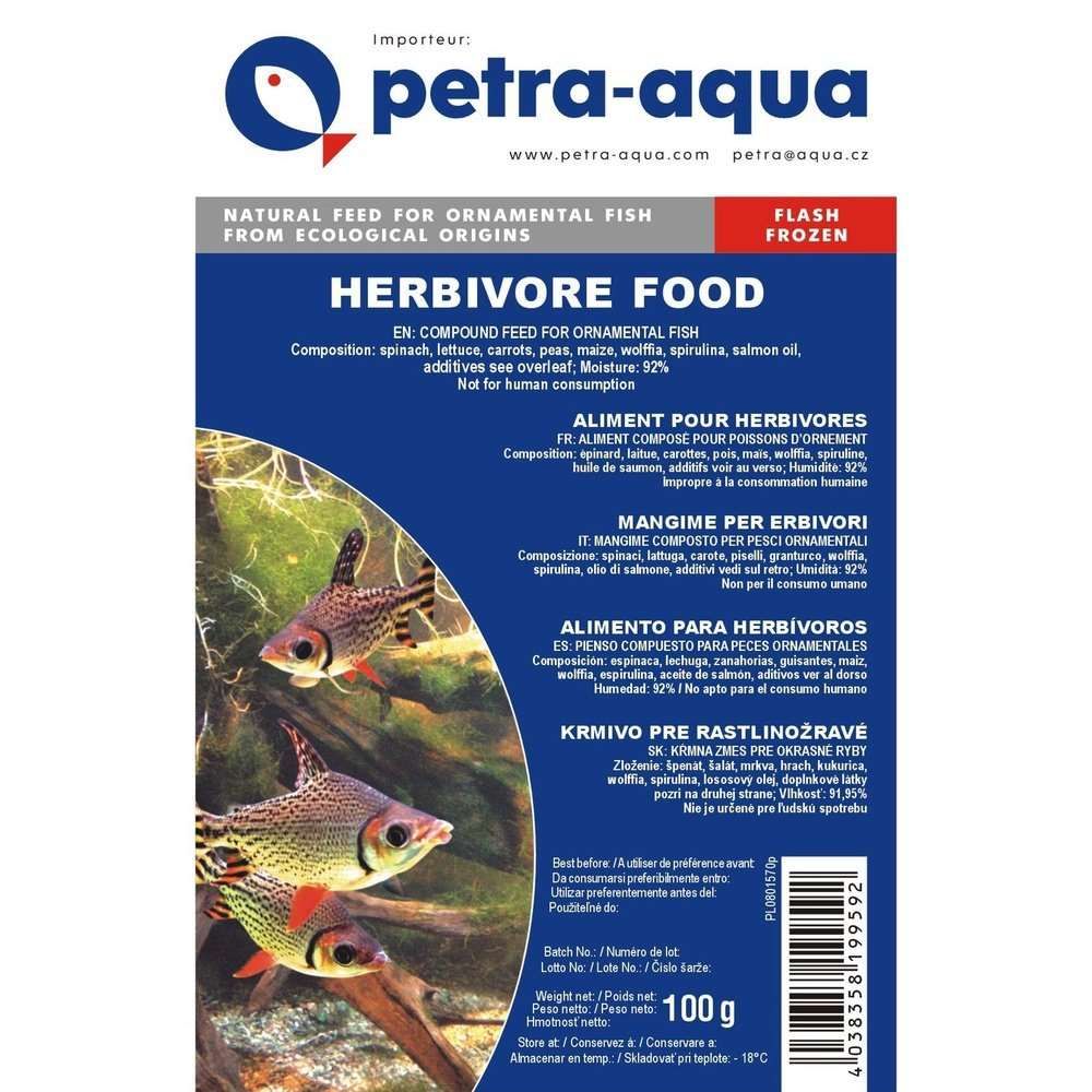 Hrana congelata pentru pesti ornamentali ierbivori, HERBIVOROUS SPECIAL, blister 100 g
