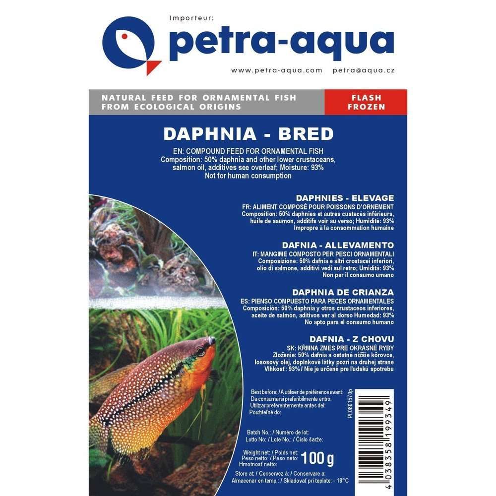 Hrana congelata pentru pesti ornamentali, DAPHNIA BRED, blister 100 g