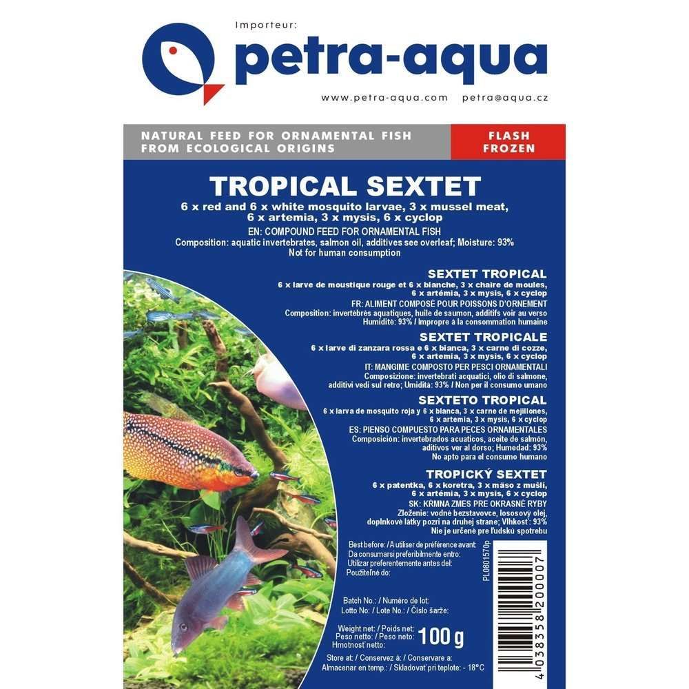 Hrana congelata pentru pesti ornamentali, SEXTET TROPICAL, blister 100 g