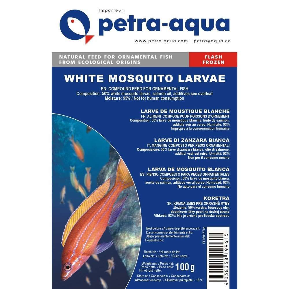 Fagyasztott eledel díszhalaknak, WHITE MOSQUITO LARVAE blister 100g