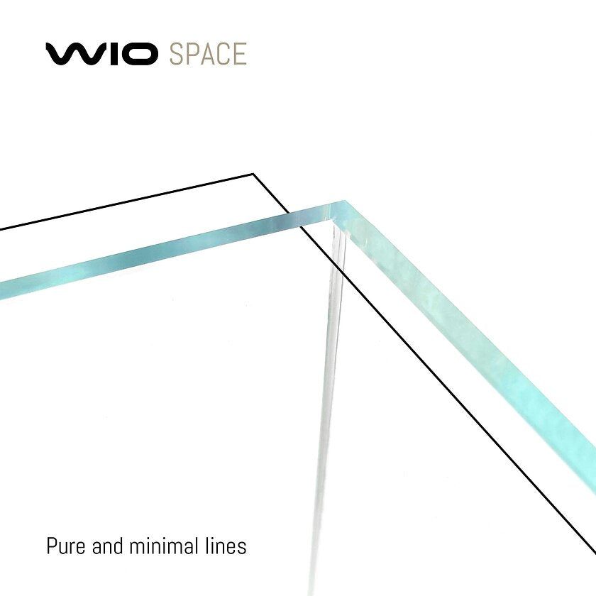 Üveg akvárium Vistas 45F Shallow, Wio, 45 x 27 x 20 cm, 24 liter, 5 mm