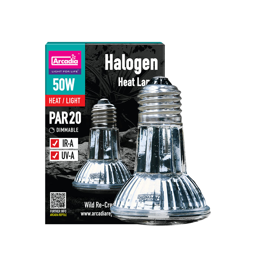 Halogén lámpa terráriumokhoz, Arcadia, Halogen Basking Spot, 50W