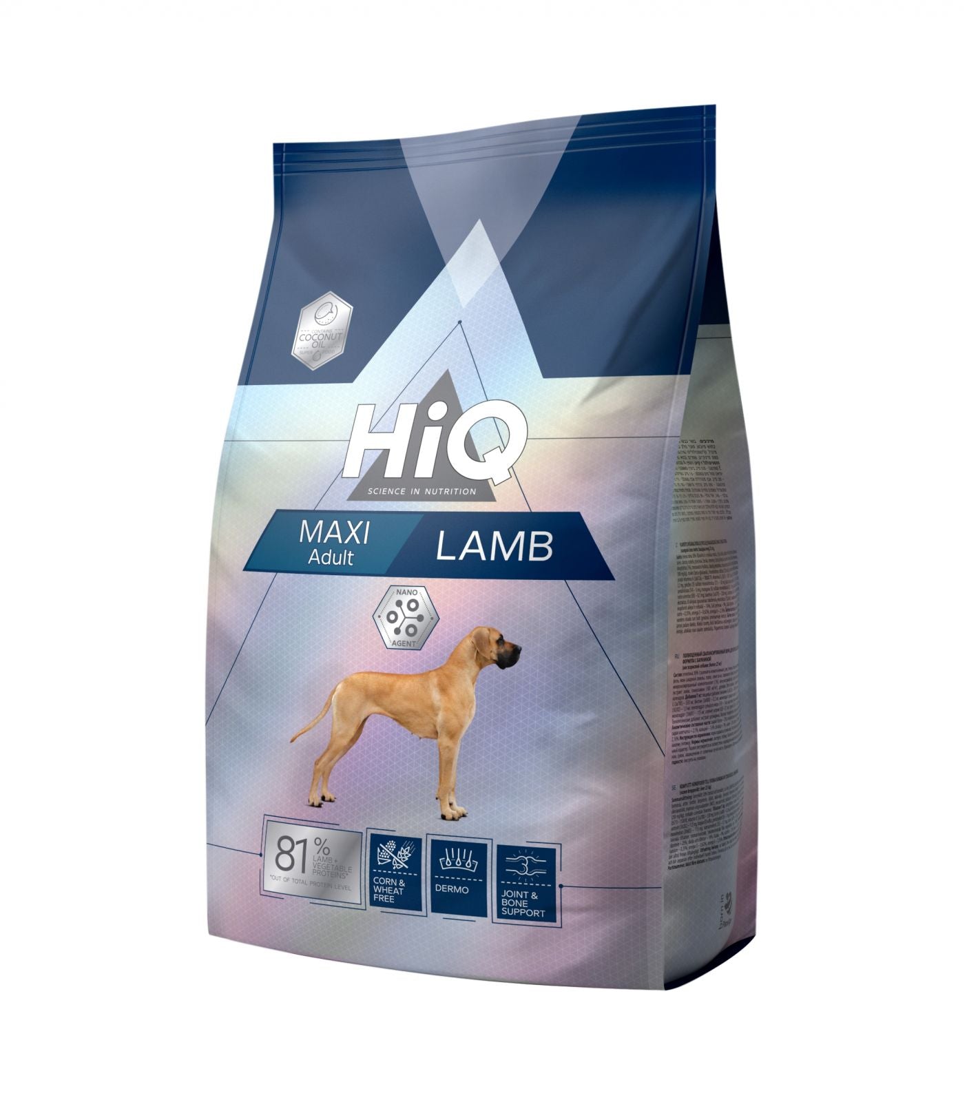 Száraztáp nagytestű felnőtt kutyák számára bárányhússal HiQ Maxi Adult Lamb, 11 kg