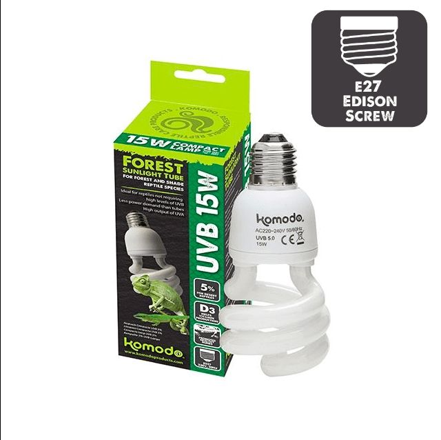 UVB 5% 26W izzó terráriumokhoz, Komodo Compact Lampa