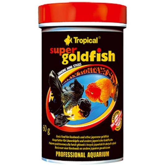 Táp aranyhalaknak, Tropical super goldfish mini rudak, 100ml/60g