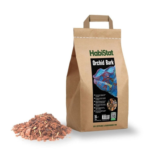 Substrat fin pe baza de scoarta de copac, HabiStat Orchid Bark Substrate, Fine, 5 Litri