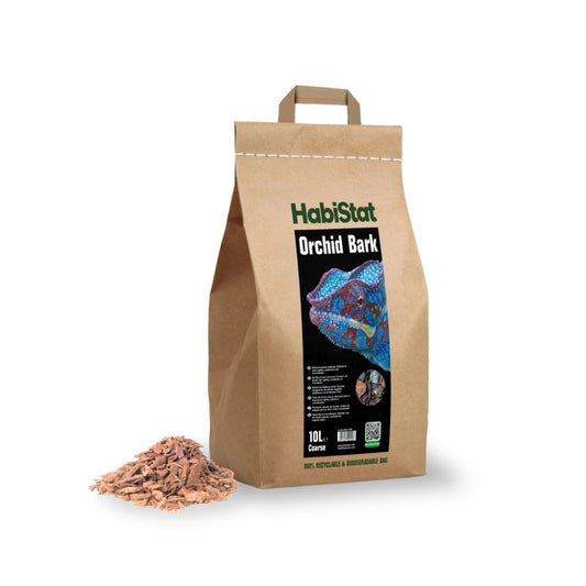 Substrat grosier pe baza de scoarta de copac, HabiStat Orchid Bark Substrate, Coarse, 10 Litres