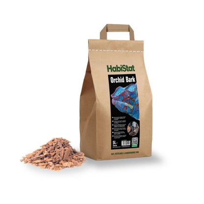 Substrat grosier pe baza de scoarta de copac, HabiStat Orchid Bark Substrate, Coarse, 5 Litri