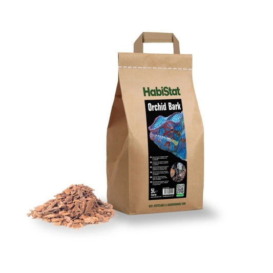 Substrat grosier pe baza de scoarta de copac, HabiStat Orchid Bark Substrate, Coarse, 5 Litri