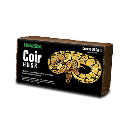 Substrat din fibre de nuca de cocos, grosier, HabiStat Coir Coarse Husk, 500 g