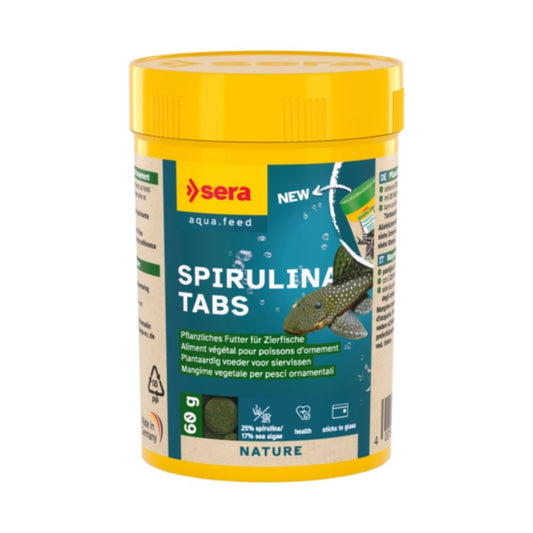 24% Spirulina tabletta, Sera Spirulina Tabs Nature