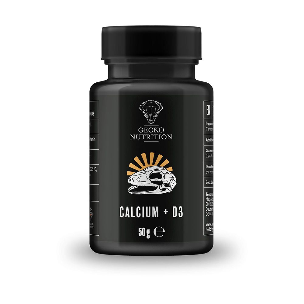 Calciu pentru reptile D3+, Gecko nutrition, calcium + D3, 50 g