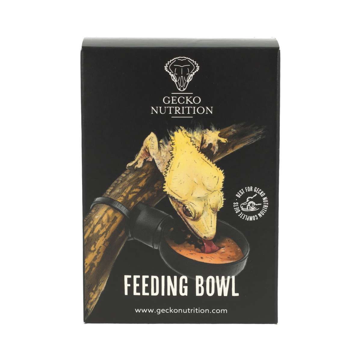 Recipient negru S cu montare pe ramură pentru reptile  Gecko Nutrition Branch Mount Set S, suport hrană gecko, vas hrănire reptile