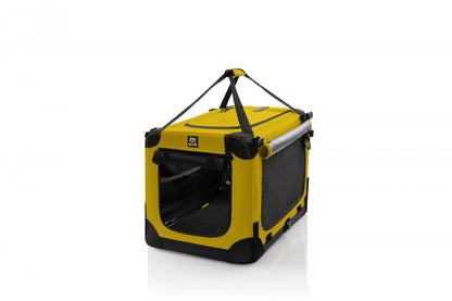 Cusca galbena de transport caini si pisici, Soft Kennel, 72 yellow, 72 x 51 x 51 cm