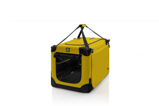 Cusca galbena de transport caini si pisici, Soft Kennel, 62 yellow, 62 x 41 x 41 cm