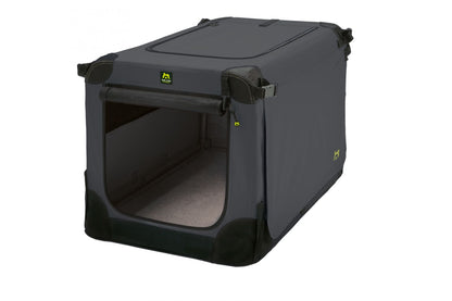 Cusca gri inchis de transport caini si pisici, Soft Kennel, 92 anthracite, 92 x 64 x 64 cm