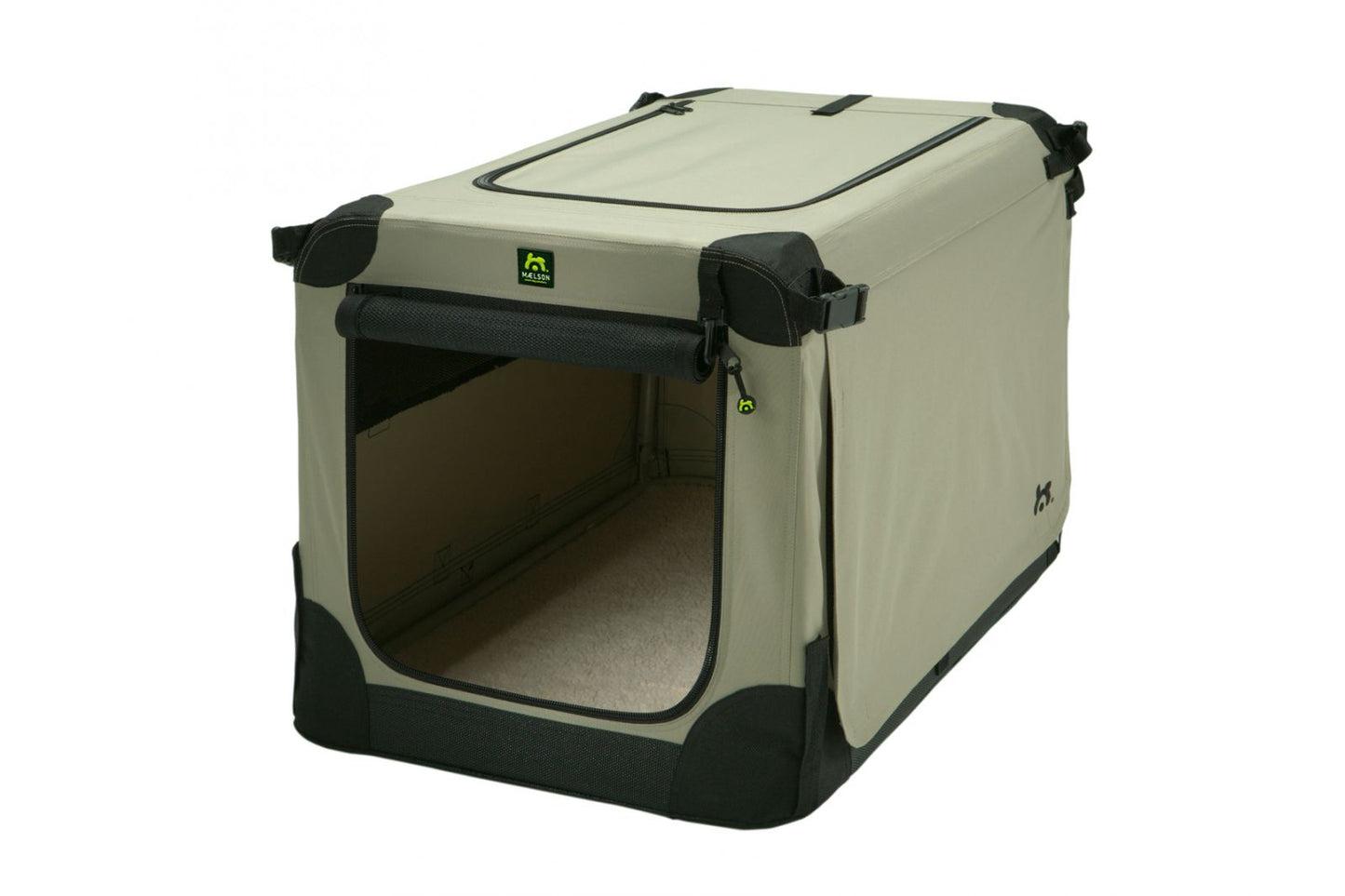 Cusca gri deschis de transport caini si pisici, Soft Kennel, 105 tan, 105 x 72 x 81 cm