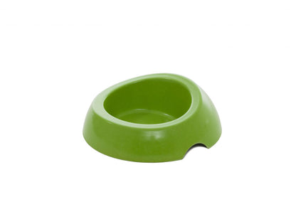 Bol verde pentru hrana caini si pisici, Biod Bowl 025 green, 17 x 17 x 4 cm, 245 ml