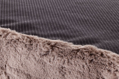 Pat ortopedic din spumă cu memorie pentru câini, MemoFluff 100 charcoal, 100 x 75 x 10 cm, negru