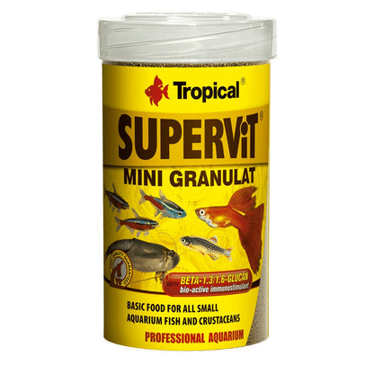 Élelmiszer minigranulátum formájában, Tropical supervit mini granulátum, 100ml/65g 