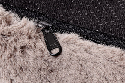 Pat ortopedic din spumă cu memorie pentru câini, MemoFluff 80 charcoal, 80 x 60 x 10 cm, negru