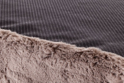 Pat ortopedic din spumă cu memorie pentru câini, MemoFluff 80 charcoal, 80 x 60 x 10 cm, negru