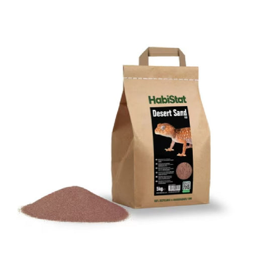 Substrat rosu pentru specii de reptile desertice, HabiStat Desert Sand Red, 5 kg