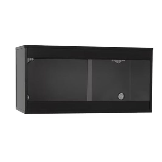 Vivariu din sticla pentru reptile, negru, HabiStat Standard Vivarium, 91x61x61 cm, ambalat plat
