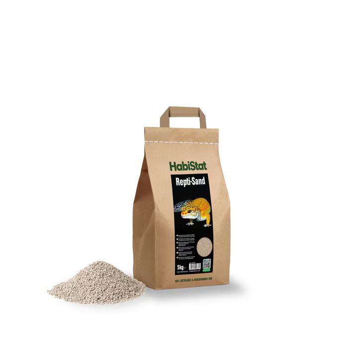 Substrat calcaros pentru specii desertice de reptile, HabiStat Repti Sand Natural, 25 kg