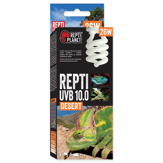 Bec cu UVB pentru reptile, Repti Planet Bulb 10.0  26W
