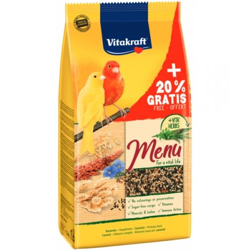 Hrana pentru canari Vitakraft Premium Menu 1kg +20% Gratis
