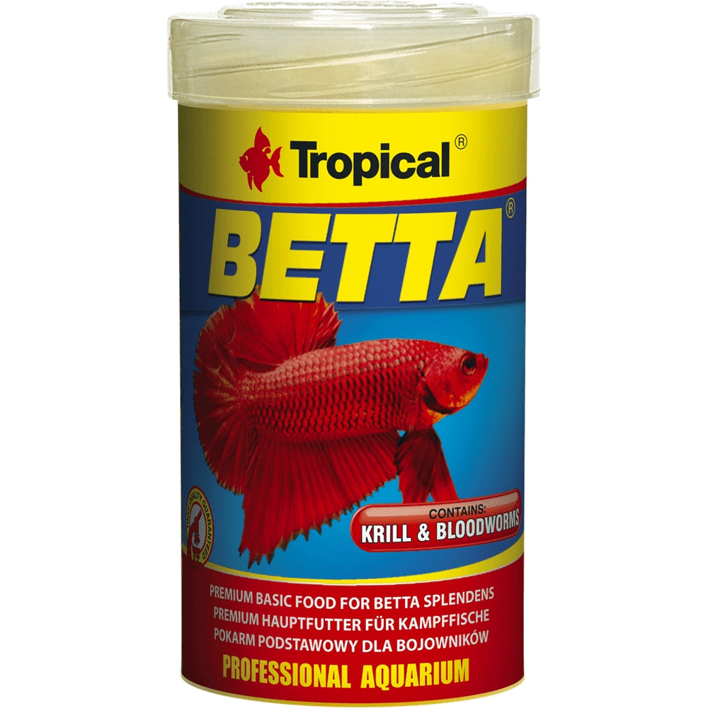 Hrana sub forma de fulgi pentru pesti betta, Tropical Betta 50ml/15g