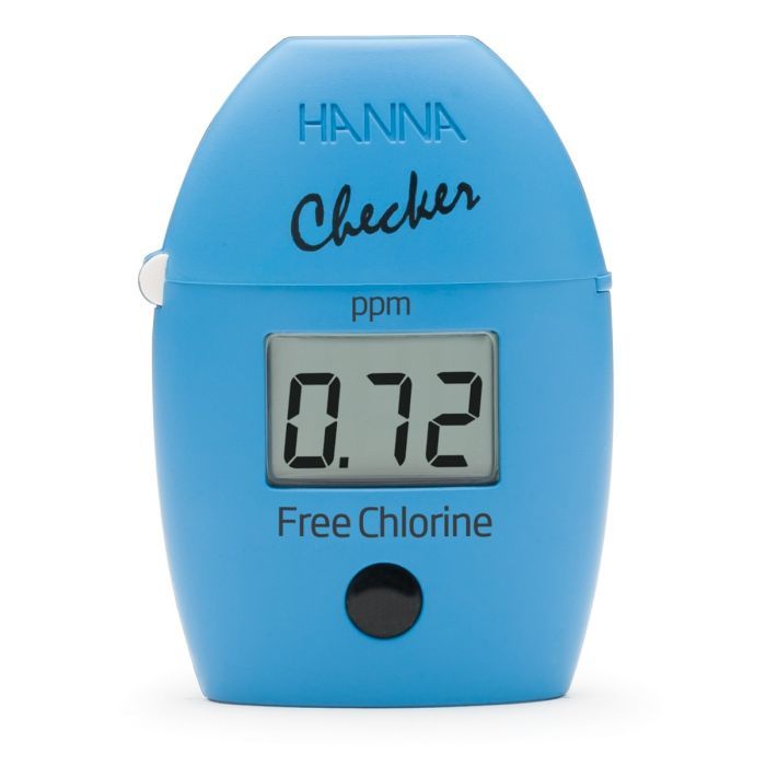 Mini spektrofotométer klórkoncentráció mérésére, Hanna Free Chlorine Checker vízhez