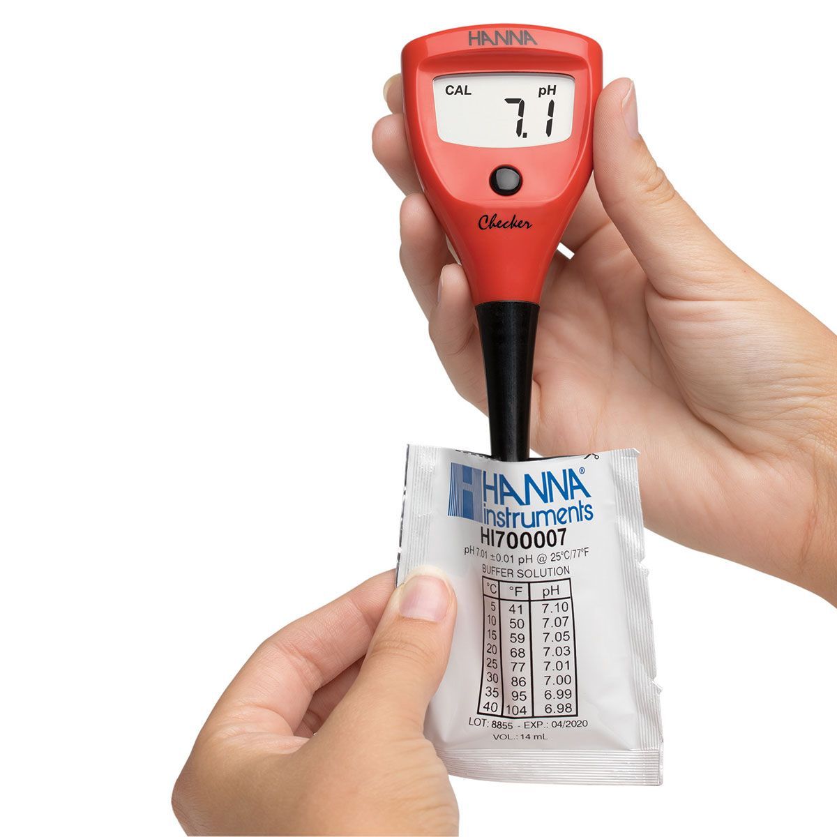 pH Tester, Hanna Checker Plus Tester pH cu rezolutie 0.01 pH, electrod inlocuibil