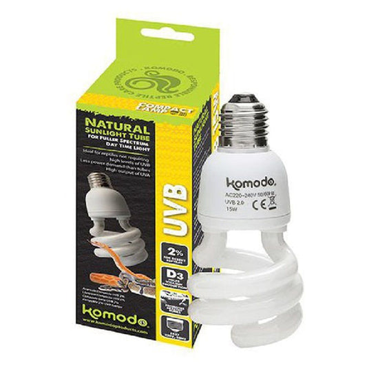 Bec UVB 5% 26W pentru terarii, Komodo Compact Lamp