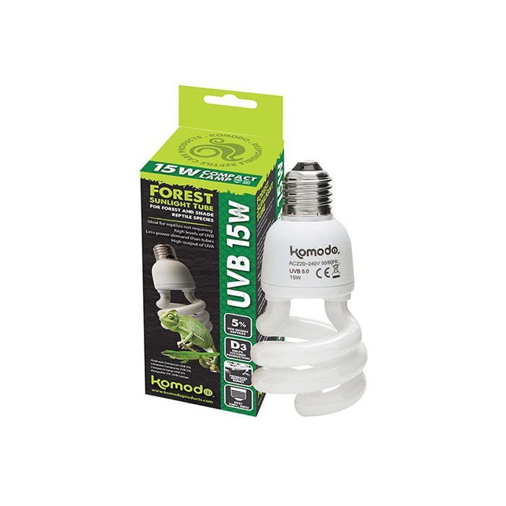 Bec UVB 5% 15W pentru terarii, Komodo Compact Lamp