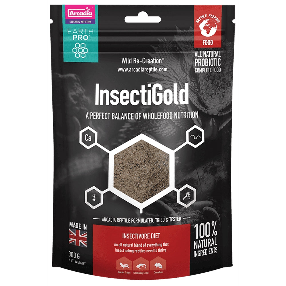 Arcadia InsectiGold por, visszazárható zacskó 300g