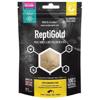 Supliment pentru Reptile Arcadia ReptiGold, pungă resigilabilă 50g