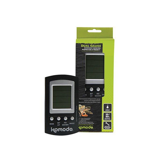 Termometru și higrometru combinat pentru reptile, Komodo Thermometer & Hygrometer Dual Gauge