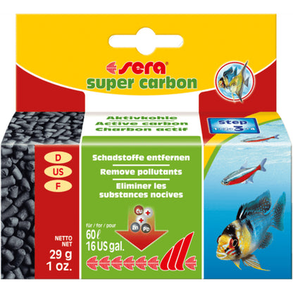 Mediu filtrant sub forma de carbune activ special, Sera Super carbon