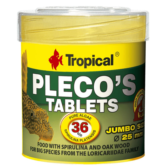 Élelmiszer merülő tabletta formájában, Tropical Pleco's Tablets, 50ml/30g 