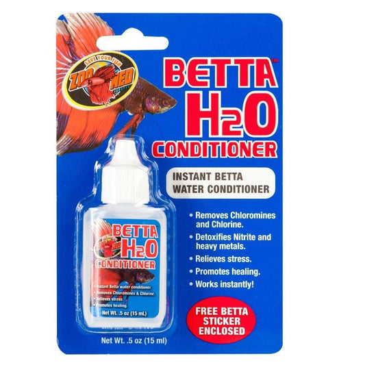 Vízkondicionáló Betta halakhoz, ZooMed Betta H2O kondicionáló, 15 ml